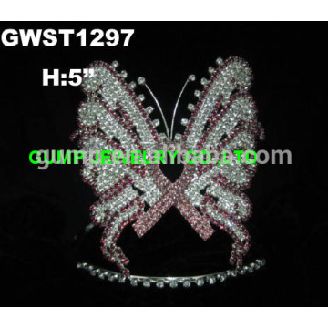 butterfly with ribbon body tiara crown